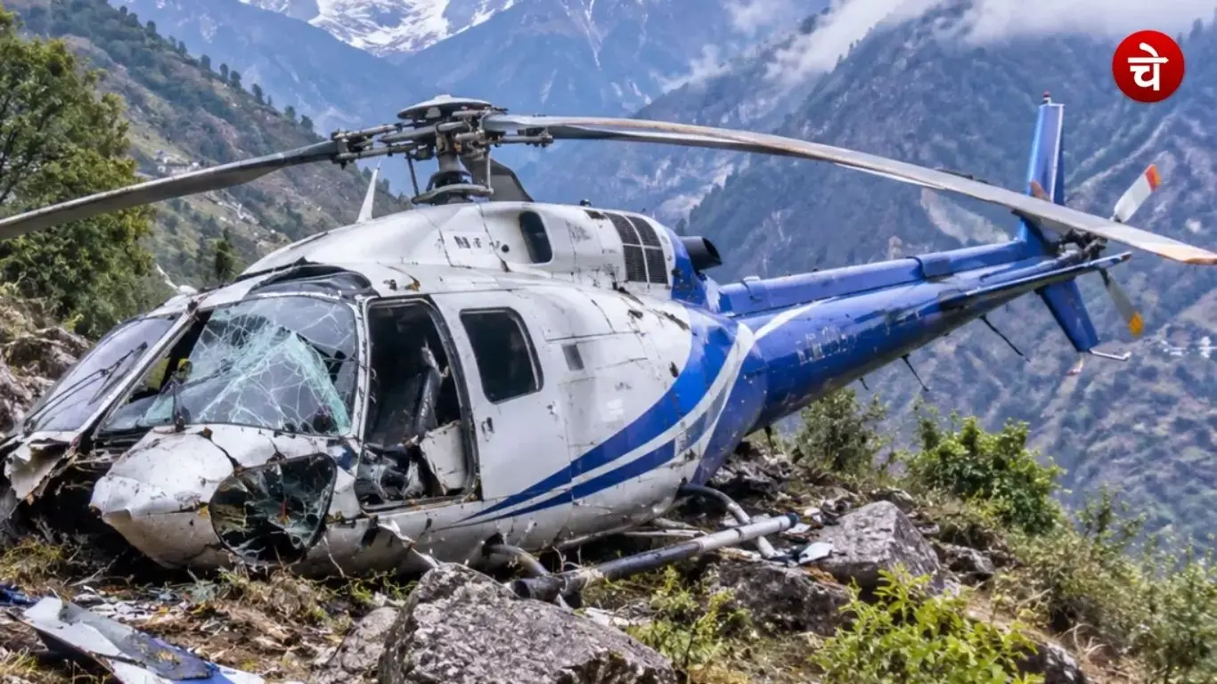 Helicopter crashes in the mountains near Joshimath